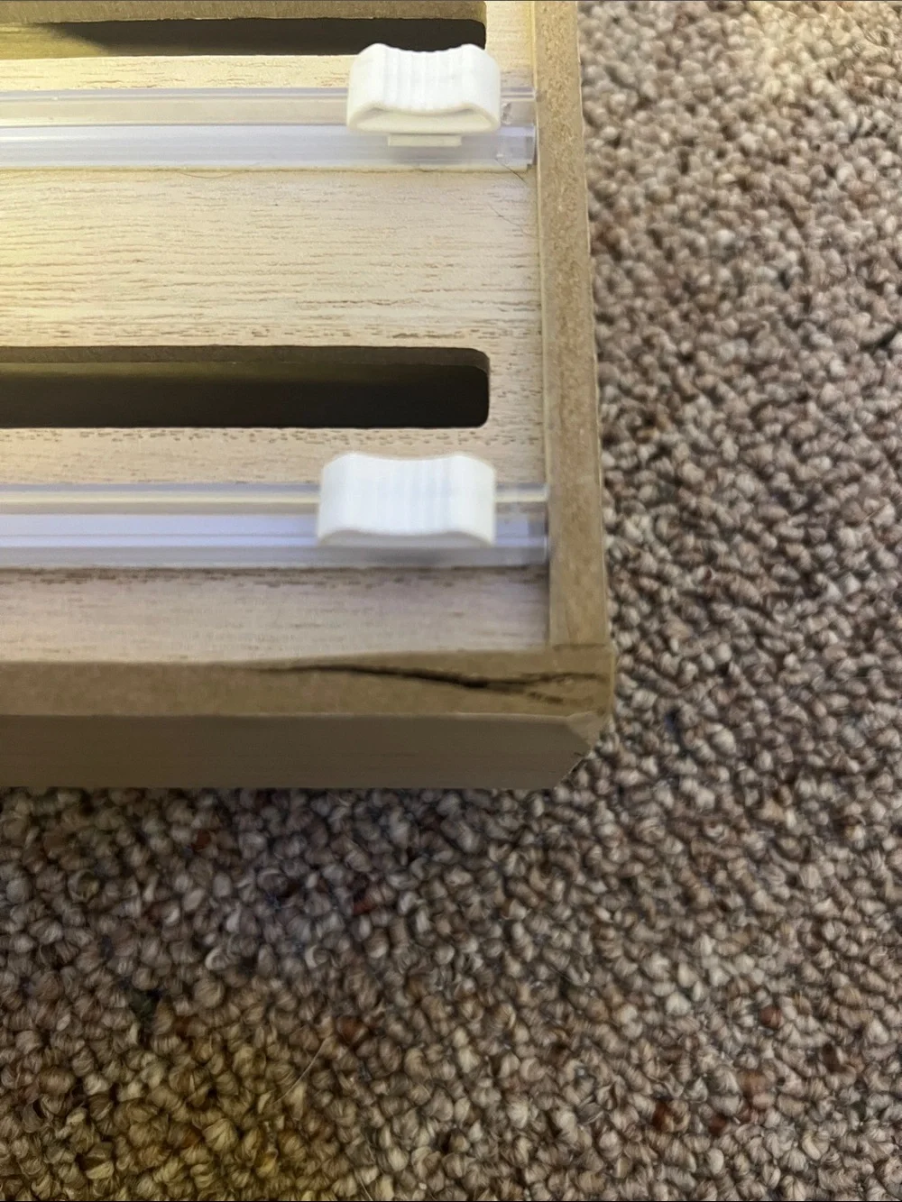 Wood Storage Organizer Box with Sliding Clear Lids – Tea, Craft & Office Storage